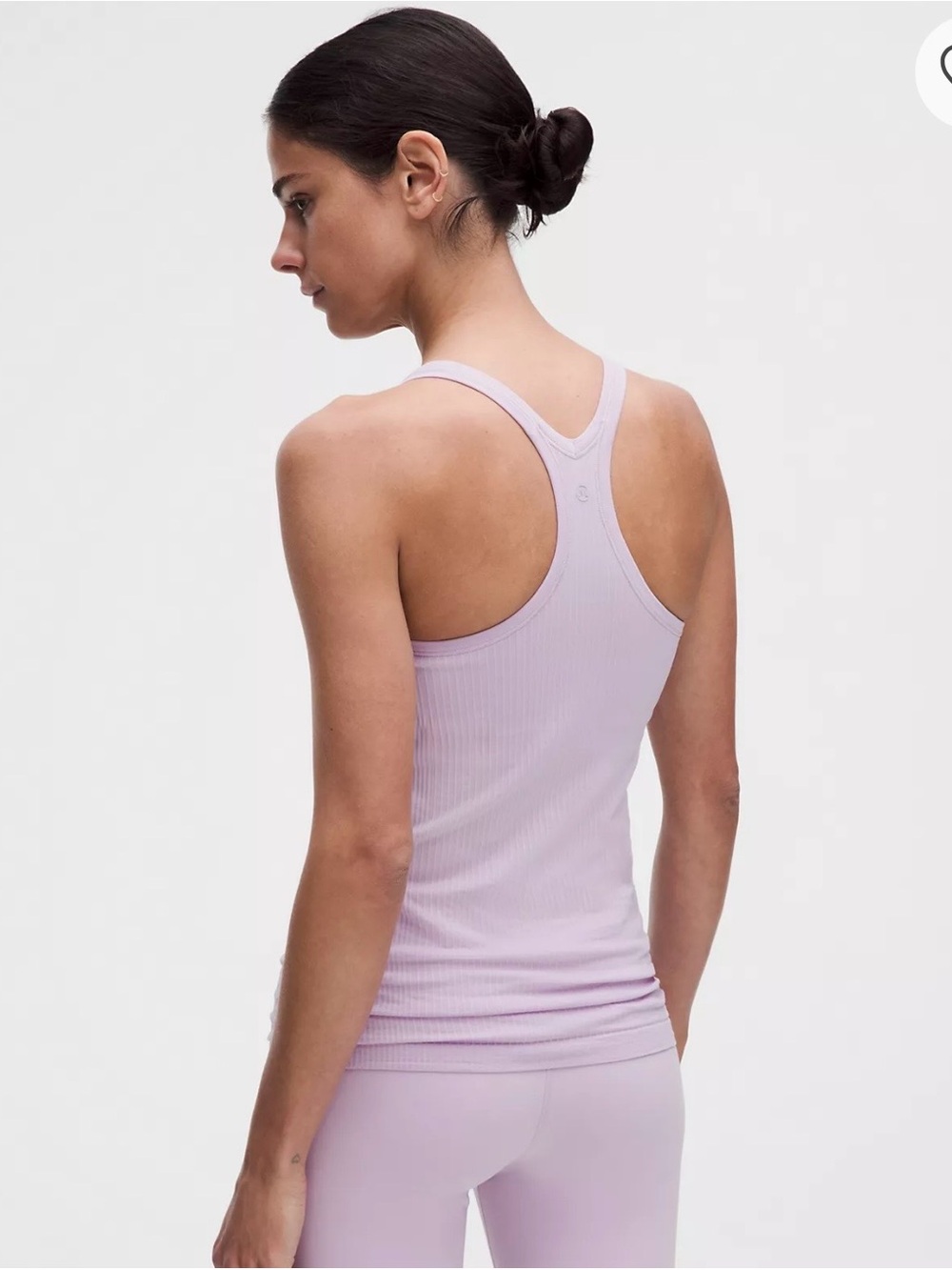 lululemon athletica Lilac Ribbed Racerback Tank Top